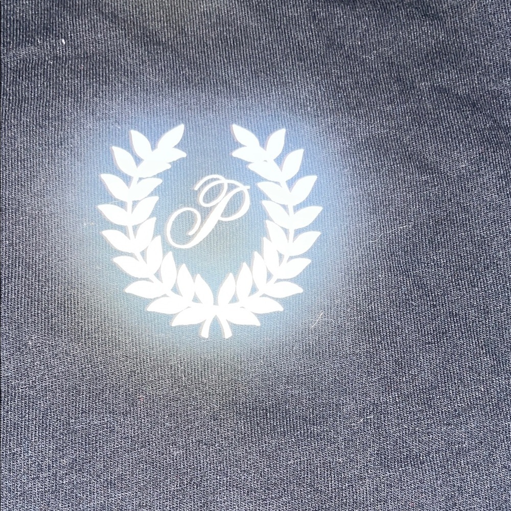 Pink brand Black Long Sleeve Tee with Logo - Picture 2 of 6